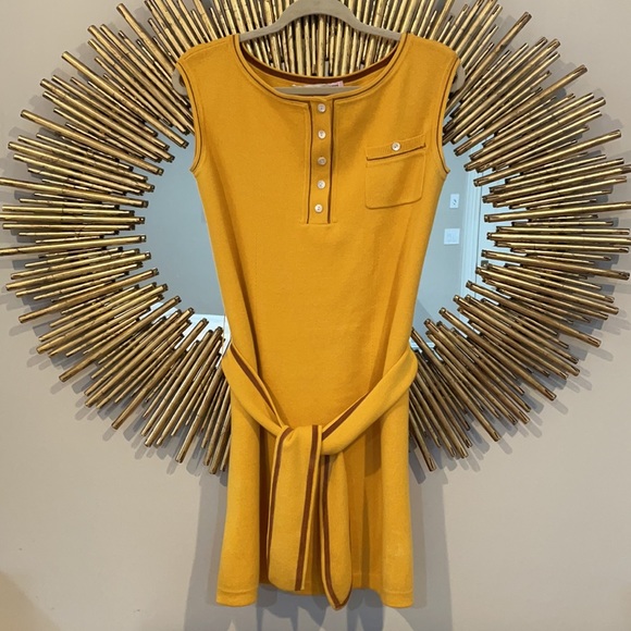 Diane Von Furstenberg Yellow Sleeveless Dress - Picture 1 of 7